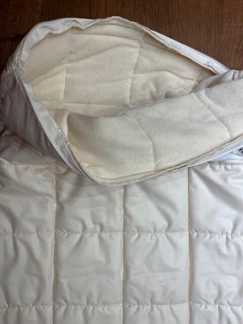 Schafschurwollkissen mit Latexflocken 4 Schafschurwollkissen mit Latexflocken – Bild 2